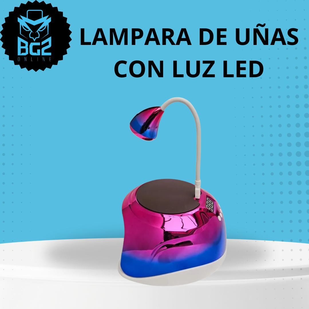 LAMPARA DE UÑAS CON LUZ LED
